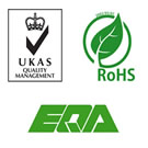RoHS, UKAS, EQA compliant