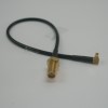 MMCX Right Angle Male Plug RG174 Coax. cable to SMA Female Jack Bulkhead RF cable