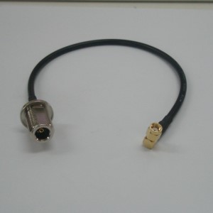 SMA Reverse Right Angle Male/Plug to HDF195 Coax. cable to N Female Jack Oring Bulkhead RF coaxial cable connectors