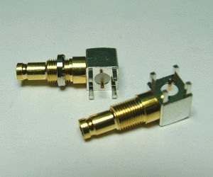 1.0/2.3 Female PCB RF Connector for Coaxial Cable