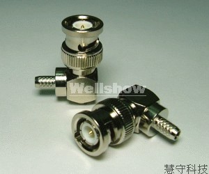 RF Connectors BNC Male Right Angle Crimp Type