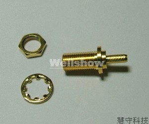 MCX Female Bulkhead Crimp Type