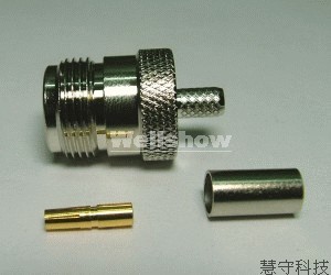 N Female Straight Crimp Type