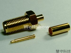 SMA Female Bulkhead Crimp Type