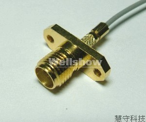 SMA Female 2 hole flange Crimp Type
