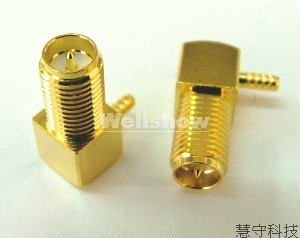 SMA Female RA Bulkhead Crimp Type