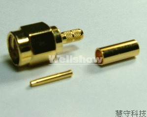 RP SMA Male Straight Crimp Type for Cables