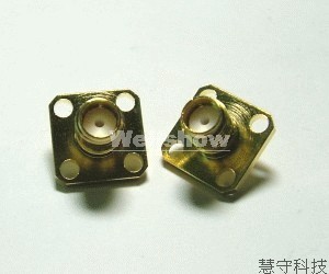SMA Female 4 hole Panel Mount Crimp Type