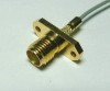 SMA Female 2 hole flange Crimp Type