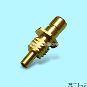 SMB Female Bulkhead Front Mount Connector Crimp Type