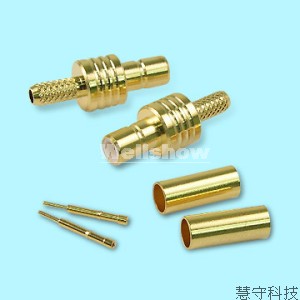 SMB  Female Straight Connector Crimp Type