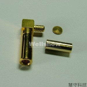 SSMB Male RA Connector Crimp Type