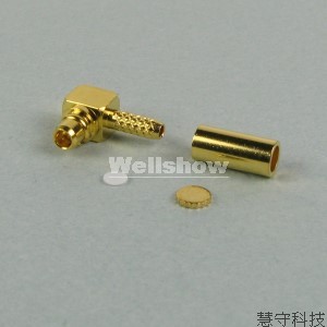 MMCX  Male RA Crimp Type for RG178 Cable